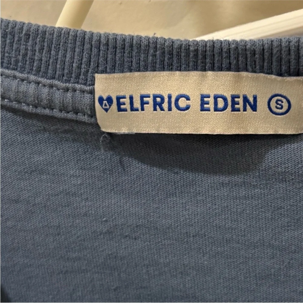 AELFRIC EDEN Navy Blue Short Sleeve Tee - Picture 6 of 7